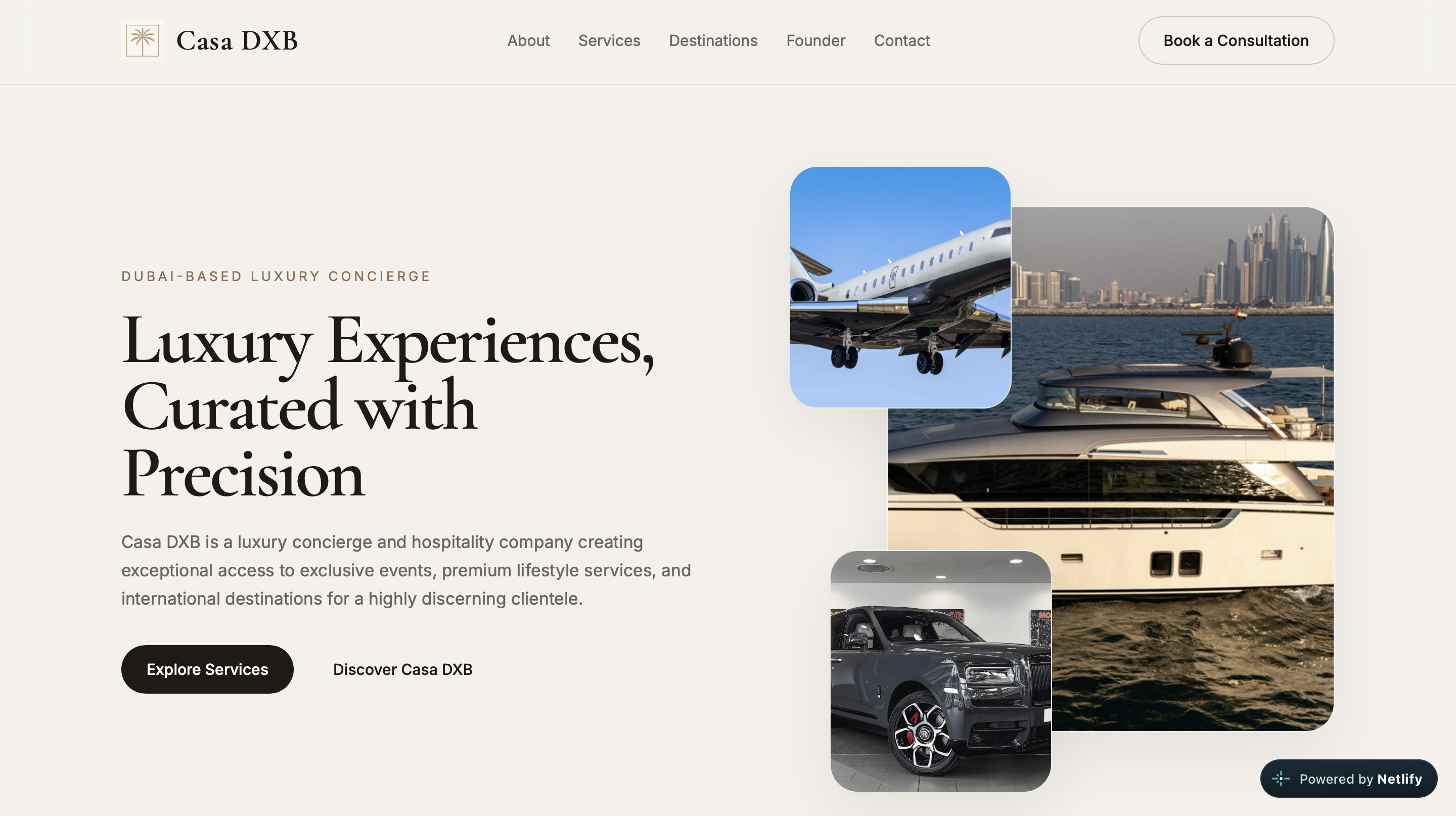 Casa by Daniele website homepage